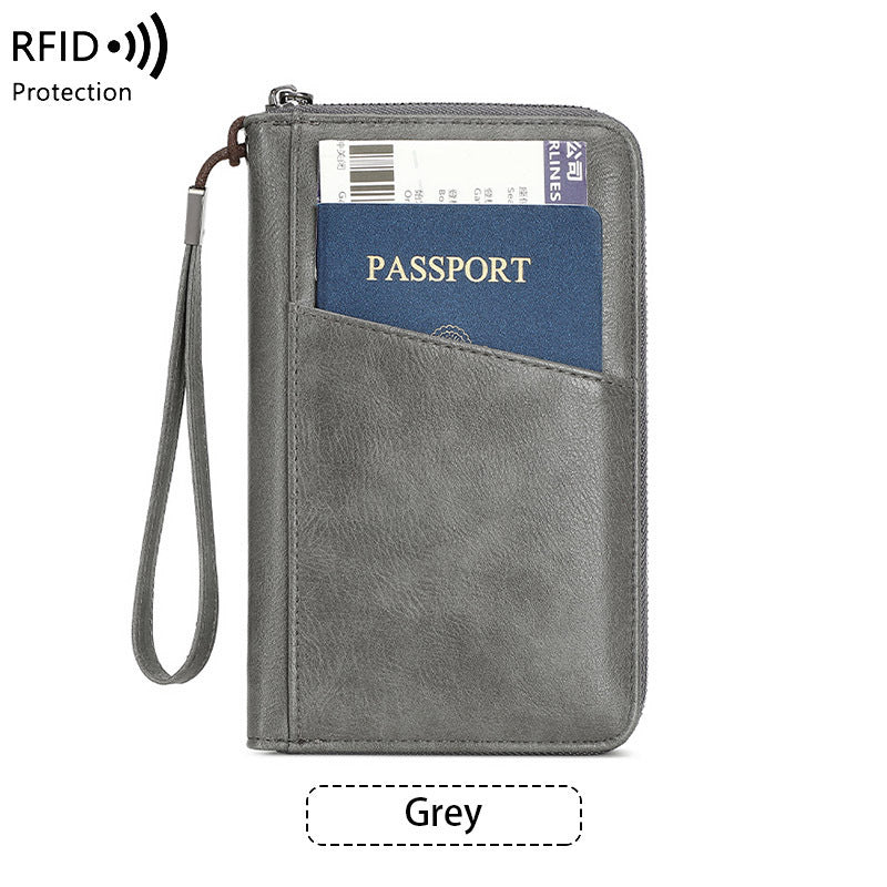 Fashion Versatile Passport Wallet – Waterproof Anti-theft Travel Document Holder