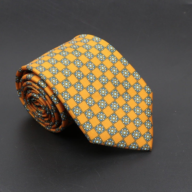 Super Soft Bohemian Silk Tie – Men’s Fashion 75mm Necktie