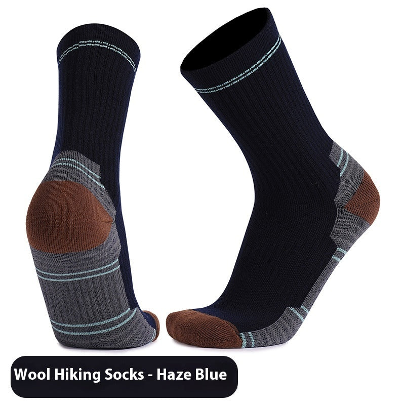 Unisex Wool Knee-High Sports Socks – Warm, Breathable & Anti-Slip Skiing Socks