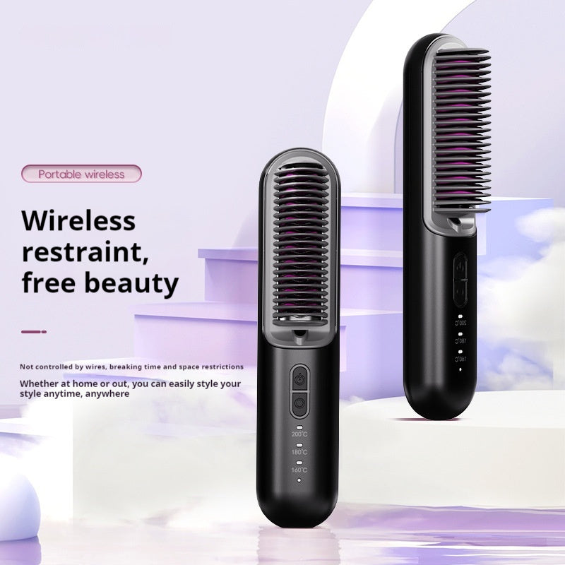 Wireless Portable Straight Comb with 60 Million Anion Hair Care