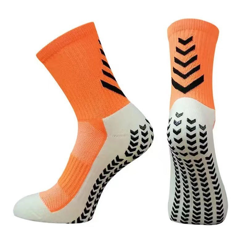 Men’s Mid-Calf Athletic Socks – Non-Slip Silicone Thickened Sports Running Socks