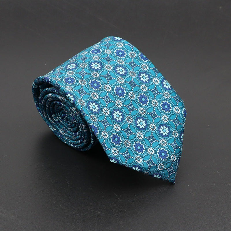 Super Soft Bohemian Silk Tie – Men’s Fashion 75mm Necktie