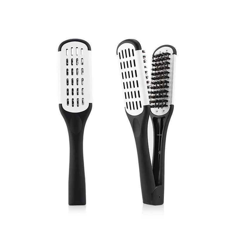 Hairdressing Clamp Comb V-Shaped Bristle Styling Straightener – Professional Salon Hair Styling Tool
