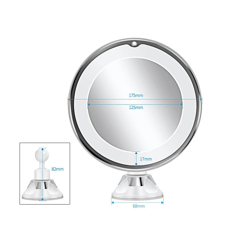 LED Makeup Mirror with Supplement Light – Portable Vanity Mirror with Bright LED Lighting