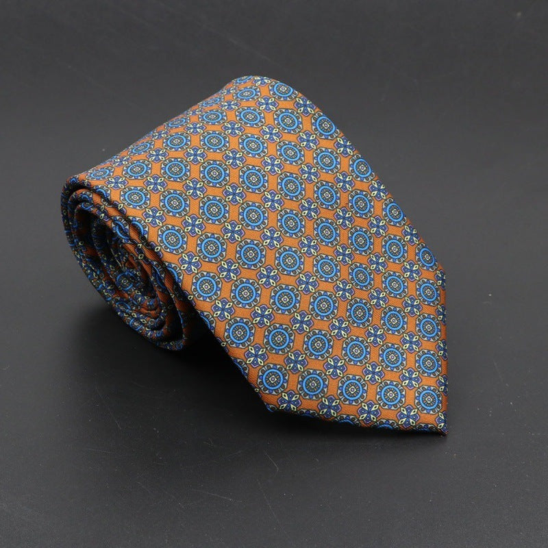 Super Soft Bohemian Silk Tie – Men’s Fashion 75mm Necktie