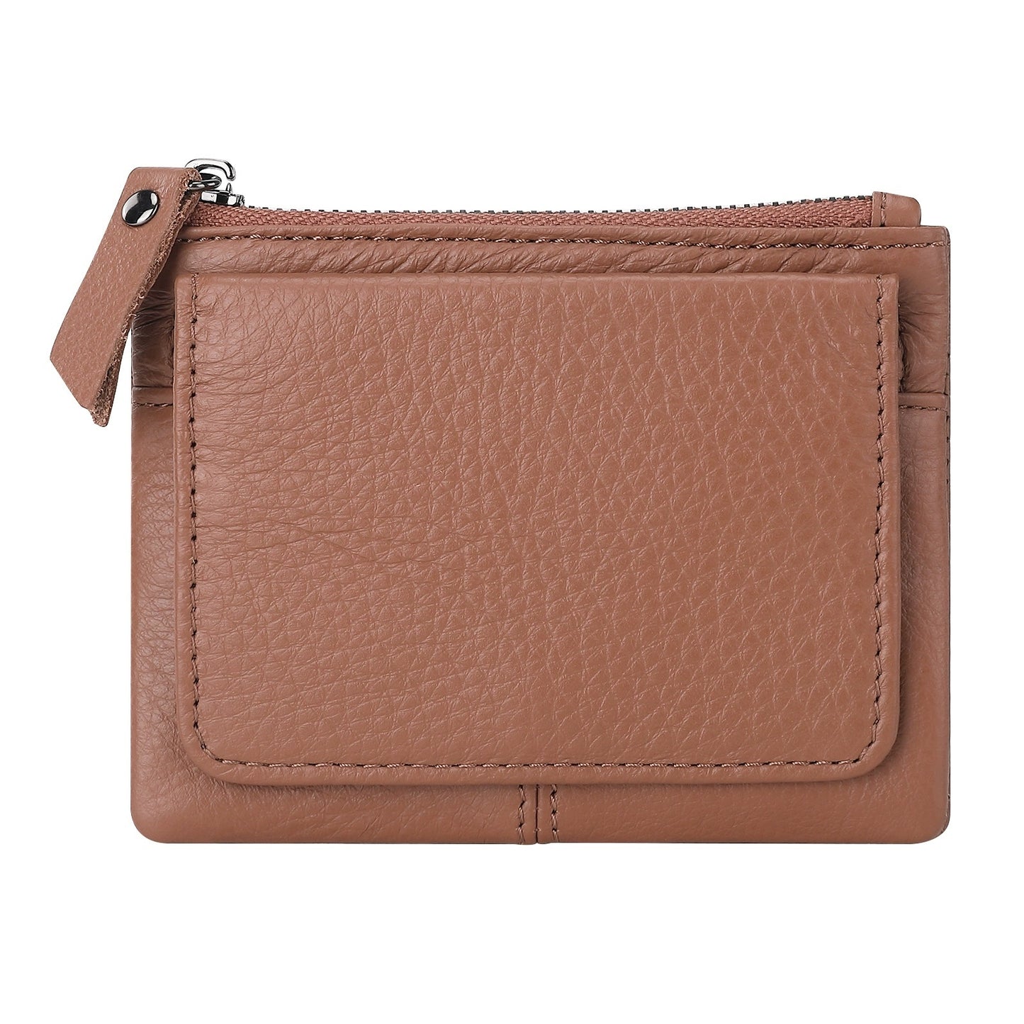 Retro Mini Genuine Leather Wallet – Multifunctional Card Holder & Storage Bag