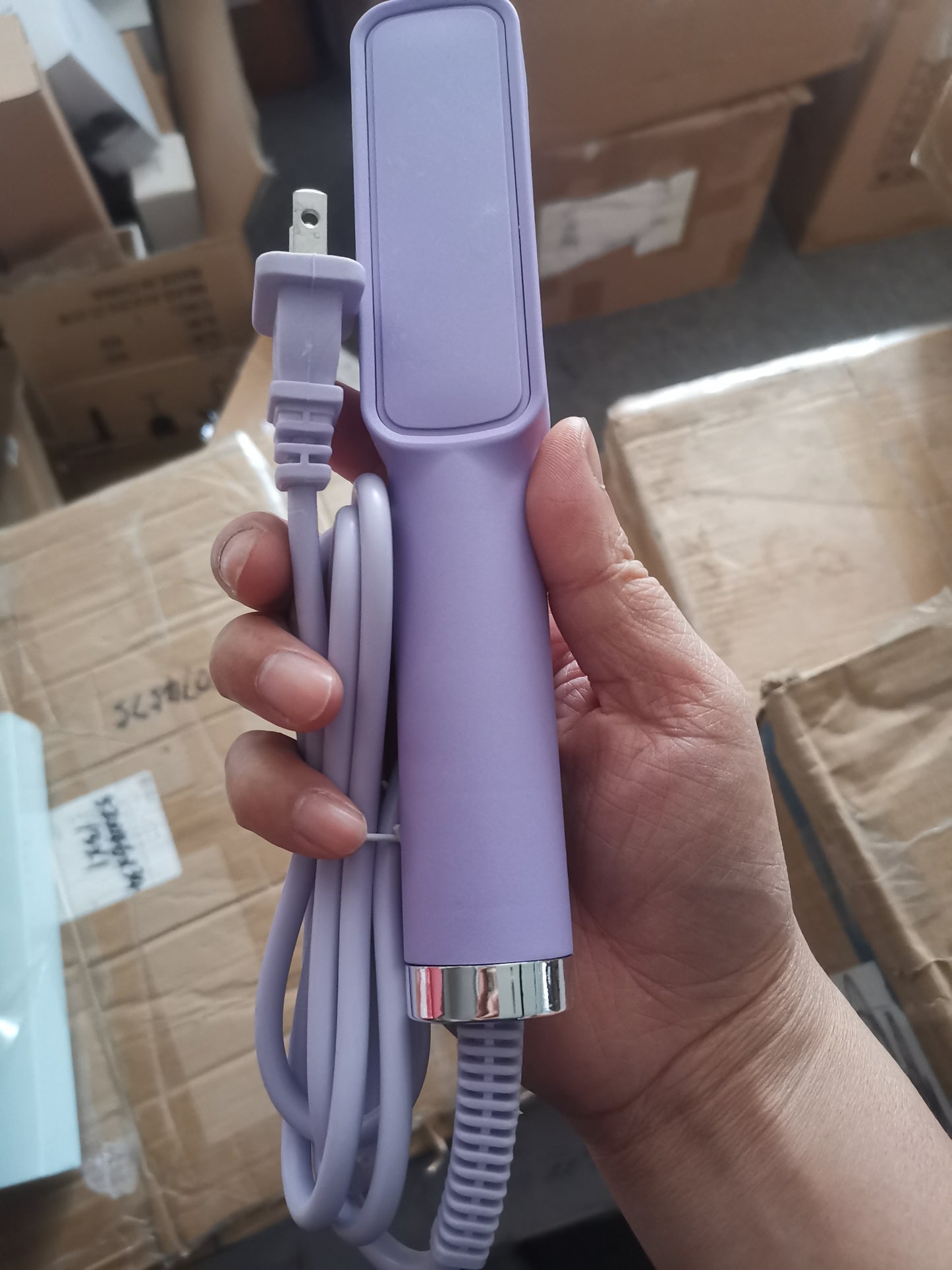 Straight Hair Comb – Electric Hot Comb 2-in-1 Straightener & Curler with 3-Speed Temperature Control