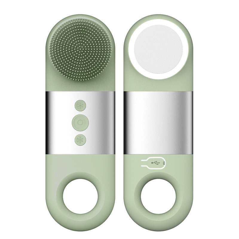 Silicone Ultrasonic Facial Cleaner – Portable Rechargeable Pore Cleaner & Skin Massager