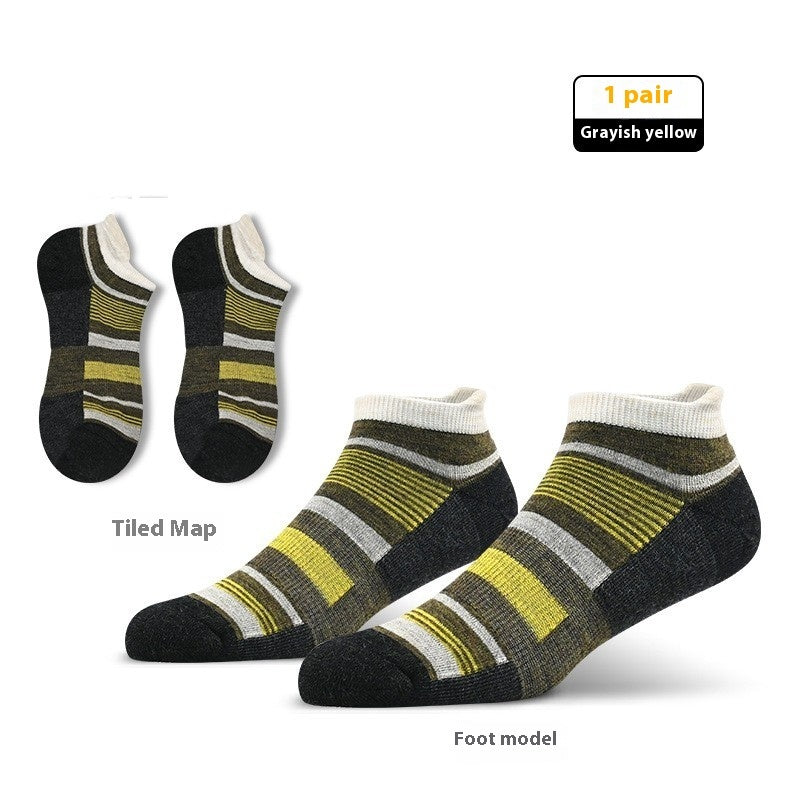 Wool Hiking Socks – Breathable Short Sports Socks for Outdoor Trekking