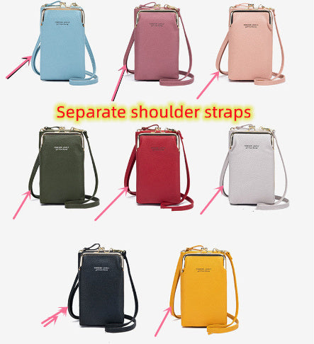 Fashion Lychee Pattern PU Leather Women’s Shoulder Bag – Korean Style Crossbody Handbag