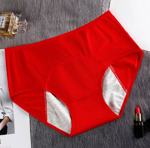 5PCS Women’s Menstrual Underwear – Leak-Proof Absorbent Period Panties, Nylon Comfort Mid-Rise