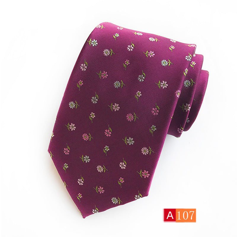 Men’s Polyester Jacquard Bow Tie – Casual & Formal Flower Pattern Arrow Style