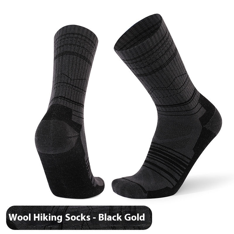 Unisex Wool Knee-High Sports Socks – Warm, Breathable & Anti-Slip Skiing Socks