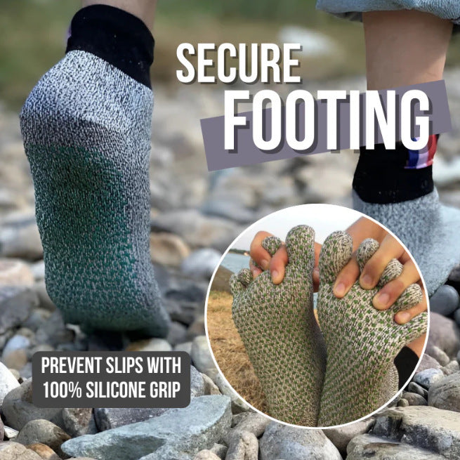 Men's Outdoor Toe Socks Anti-cut Canvas Beach Sports Protection Socks
