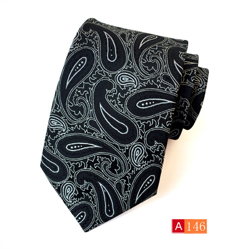 Men’s Polyester Jacquard Bow Tie – Casual & Formal Flower Pattern Arrow Style