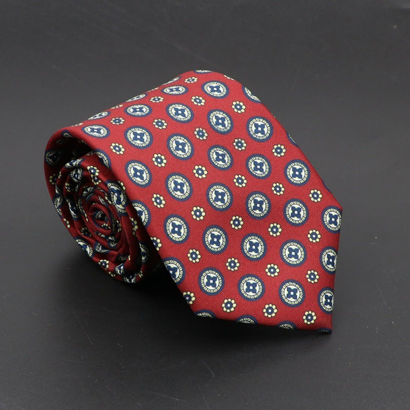 Super Soft Bohemian Silk Tie – Men’s Fashion 75mm Necktie