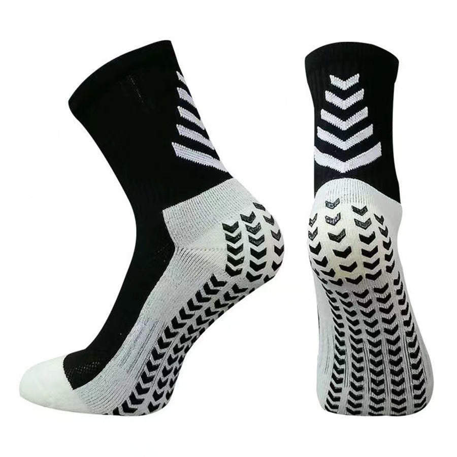Men’s Mid-Calf Athletic Socks – Non-Slip Silicone Thickened Sports Running Socks
