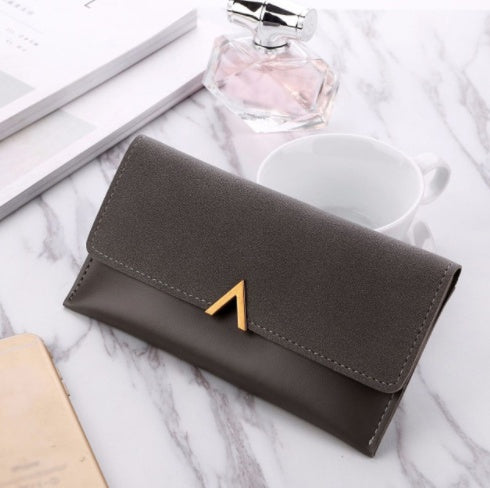 Classic Women’s PU Leather Wallet – Stylish Zipper Design