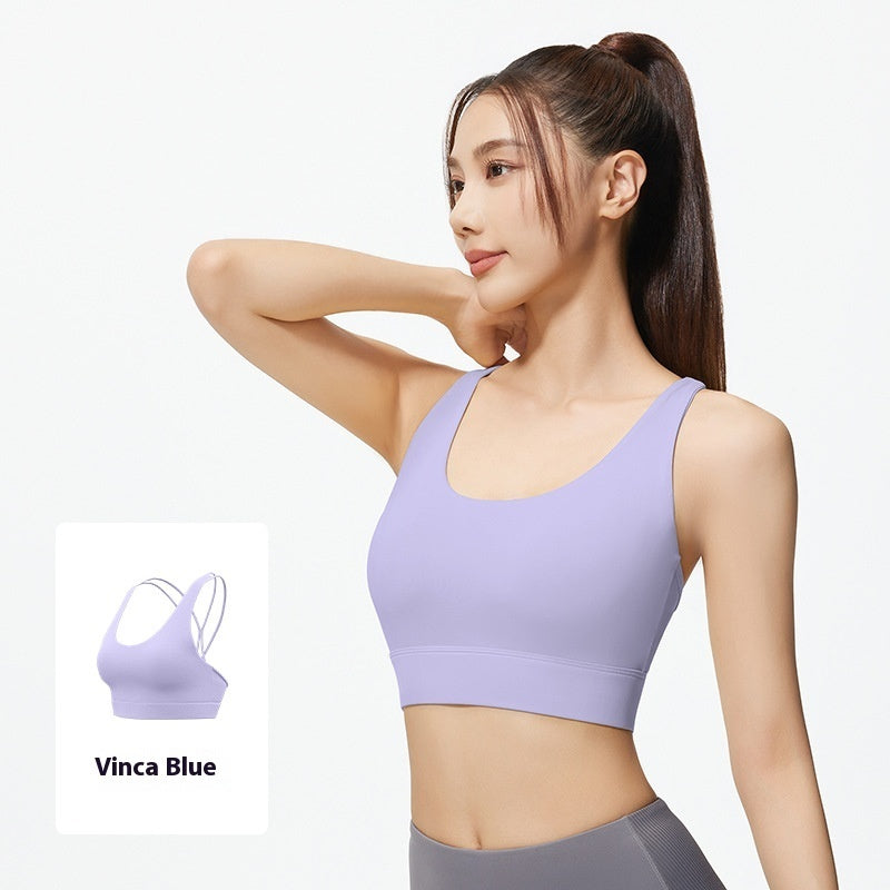 Mesh Cross Sports Bra – Beautiful Back Full Cup with Chest Pad, No Steel Ring