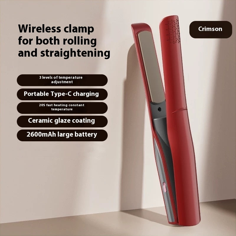 Radio Splint Portable Hair Straightener – USB Charging Wireless Styling Tool
