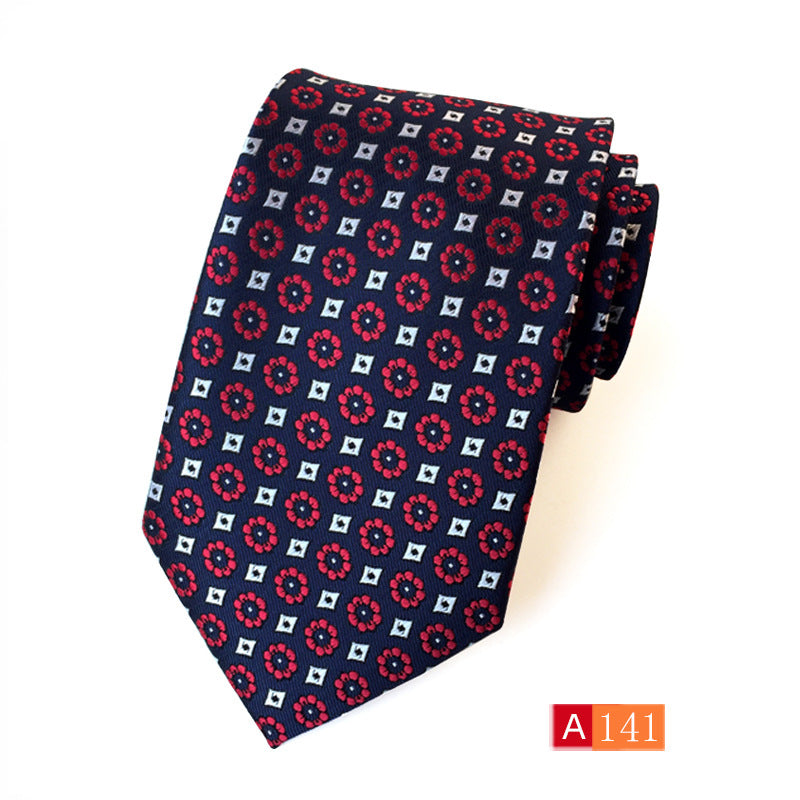 Men’s Polyester Jacquard Bow Tie – Casual & Formal Flower Pattern Arrow Style