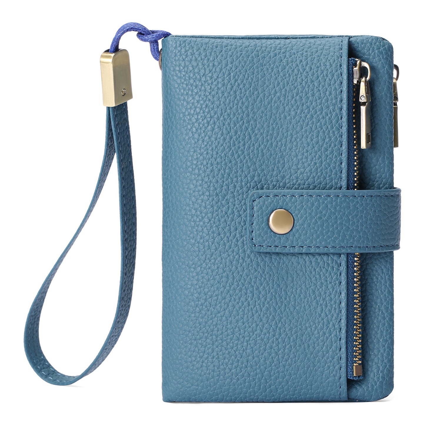 Women's Genuine Leather Wallet – Zipper Clutch Anti-theft Card Swiping Coin Purse