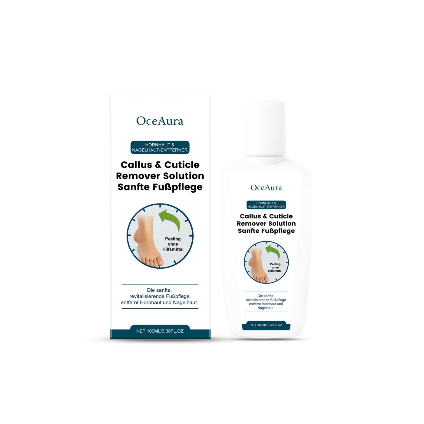 Callus & Cuticle Remover Solution | Exfoliating Foot & Hand Care with Salicylic Acid & Hyaluronic Acid