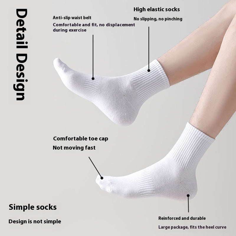 Men’s Thin Knee-high Socks – Antibacterial Sweat-Absorbing Deodorant Cotton Socks