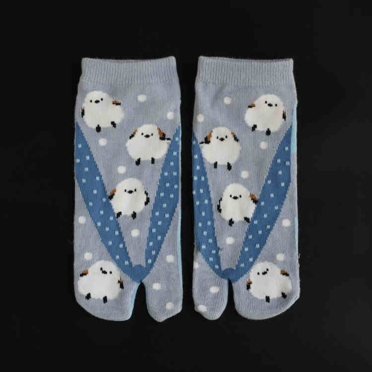 Unisex Cotton Two-Finger Socks – Comfortable Split Toe Couple Ankle Socks