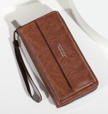 Casual Long Wallet – Large Capacity PU Leather Handbag & Mobile Coin Purse