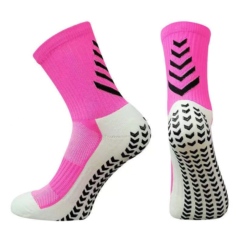 Men’s Mid-Calf Athletic Socks – Non-Slip Silicone Thickened Sports Running Socks