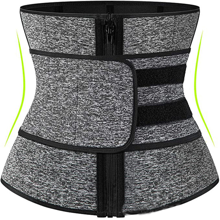 Tummy Sweat Shapewear Bodysuit for Women – Waist Trainer Slimming Corset with 2-3 Belts