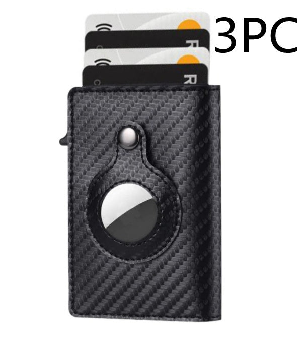 AirTag Wallet for Men – Anti-Theft RFID Slim Leather Card Holder with Money Clip & Apple AirTag Pocket
