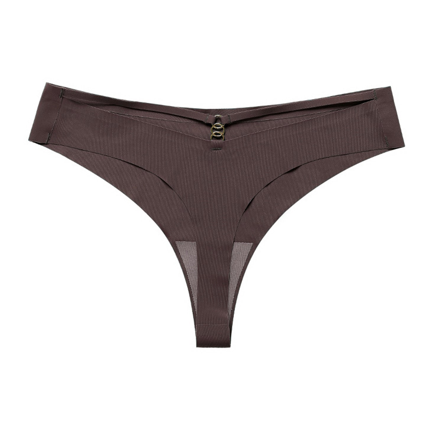 6PCS Women’s Seamless Ice Silk G-String Thong Set – Sexy Low-Waist Hollow Out T-Back Underwear