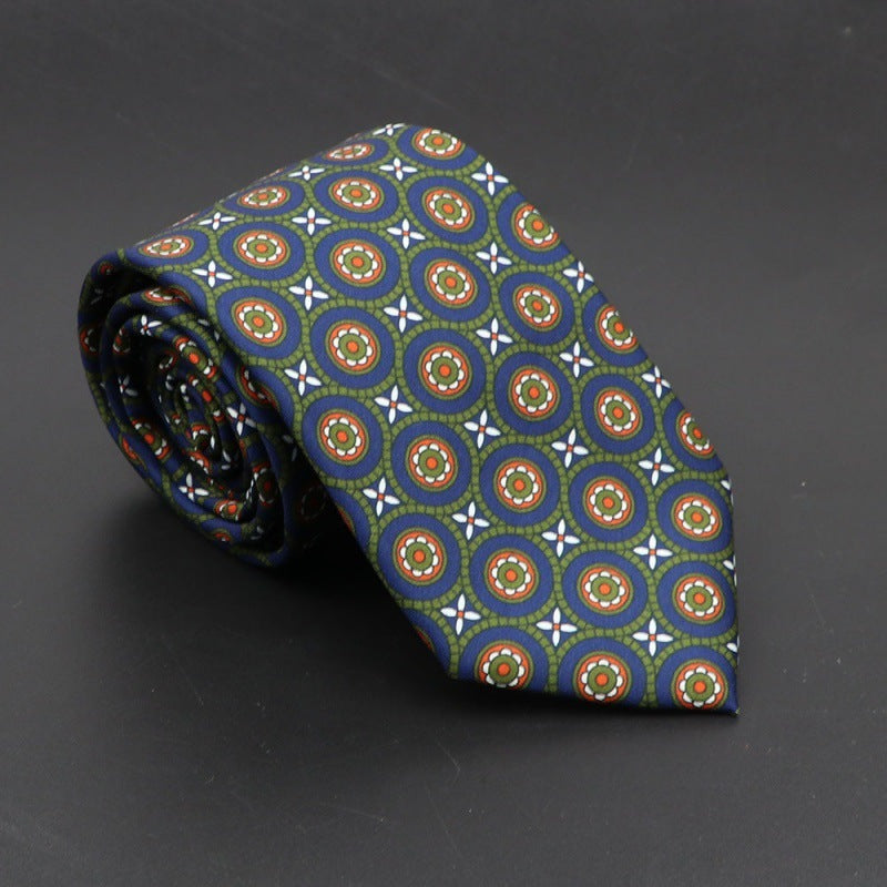 Super Soft Bohemian Silk Tie – Men’s Fashion 75mm Necktie