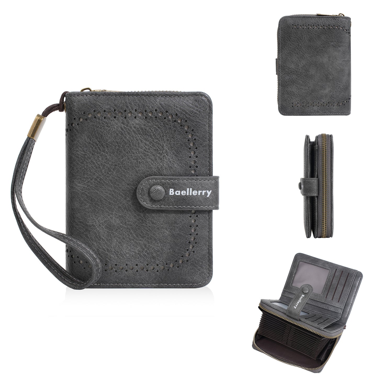Women’s High-End PU Leather Coin Purse – Fashion Zipper Short Wallet with Card Holder