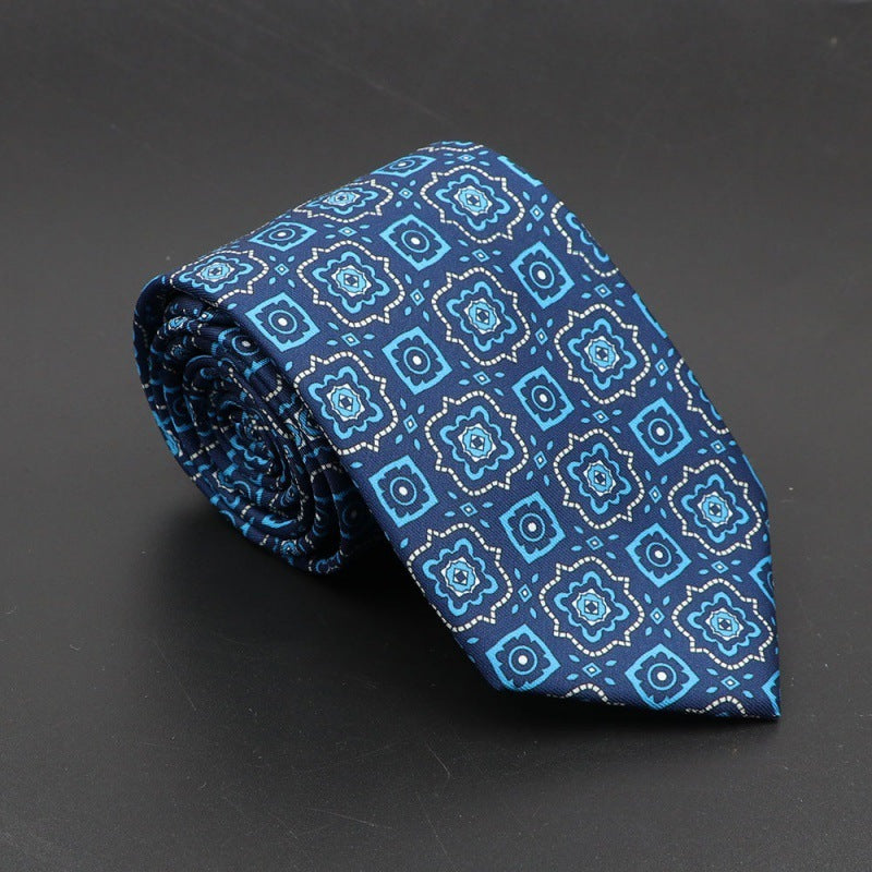 Super Soft Bohemian Silk Tie – Men’s Fashion 75mm Necktie