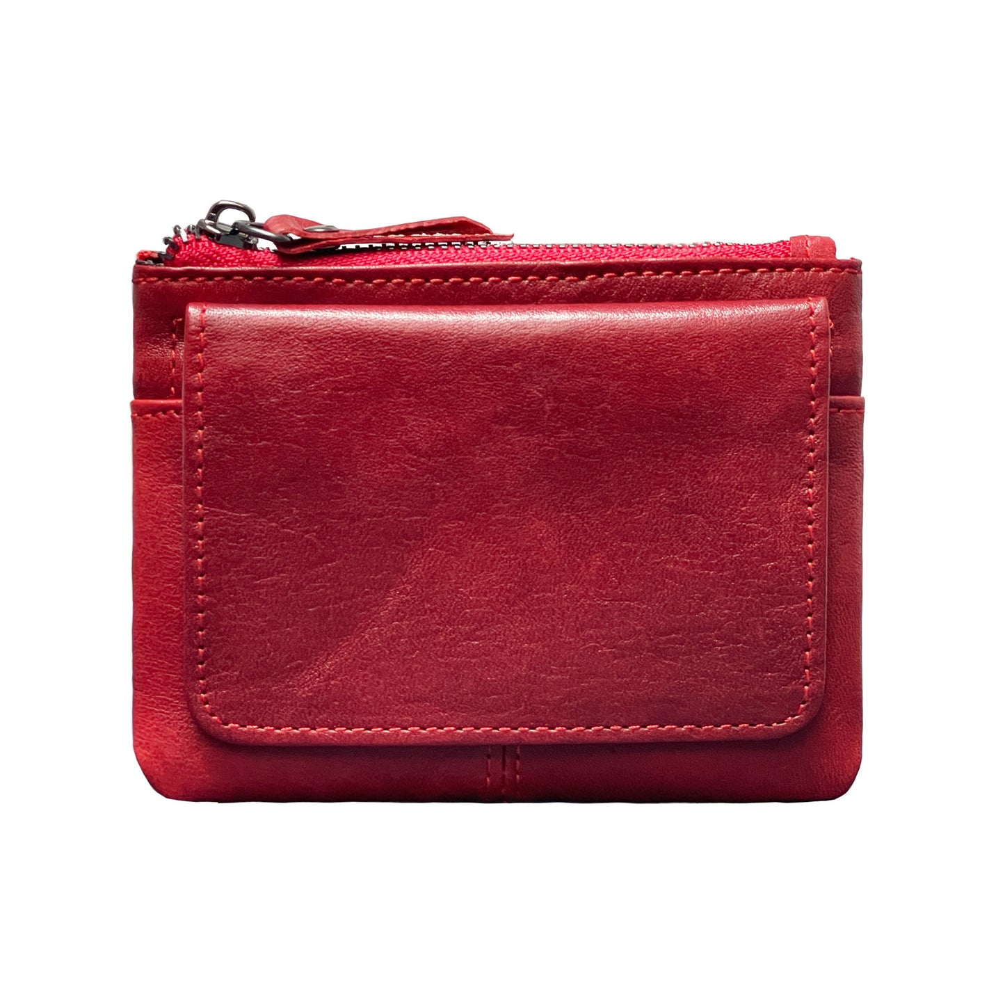 Retro Mini Genuine Leather Wallet – Multifunctional Card Holder & Storage Bag
