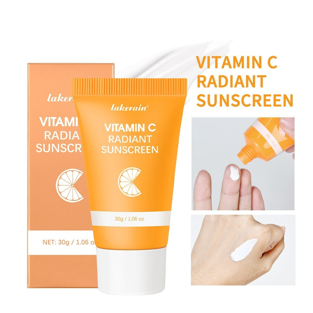 Lakerain Vitamin C Anti-UV Sunscreen Cream – Brightening & Moisturizing Face Moisturizer | Daily SPF Protection