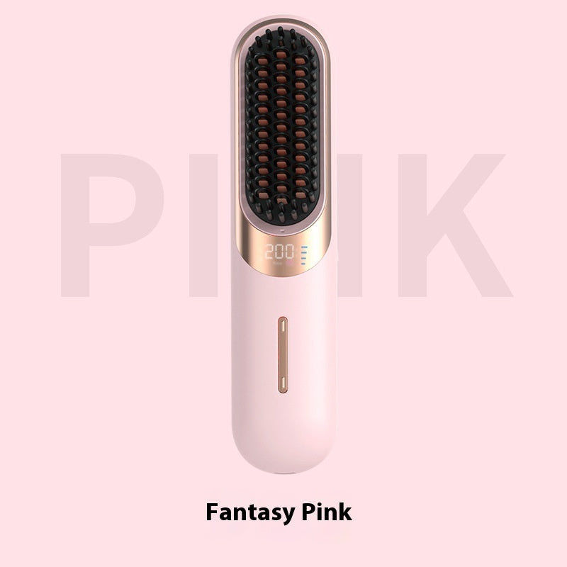 Wireless Anion Straight Comb – Portable Mini Hair Straightener for Daily Styling