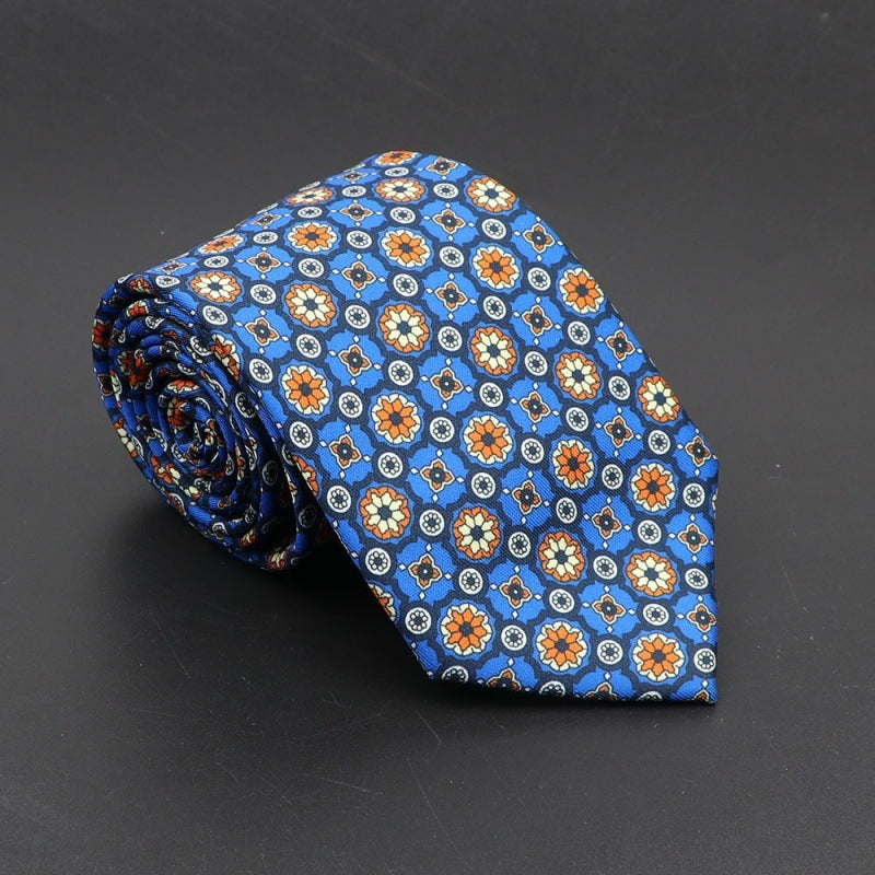Super Soft Bohemian Silk Tie – Men’s Fashion 75mm Necktie