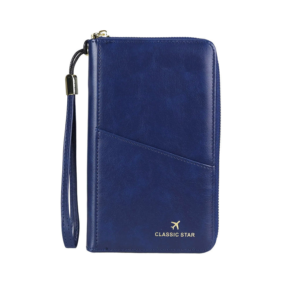 RFID Passport Holder Wallet – Genuine Leather Travel Wallet for Men & Women
