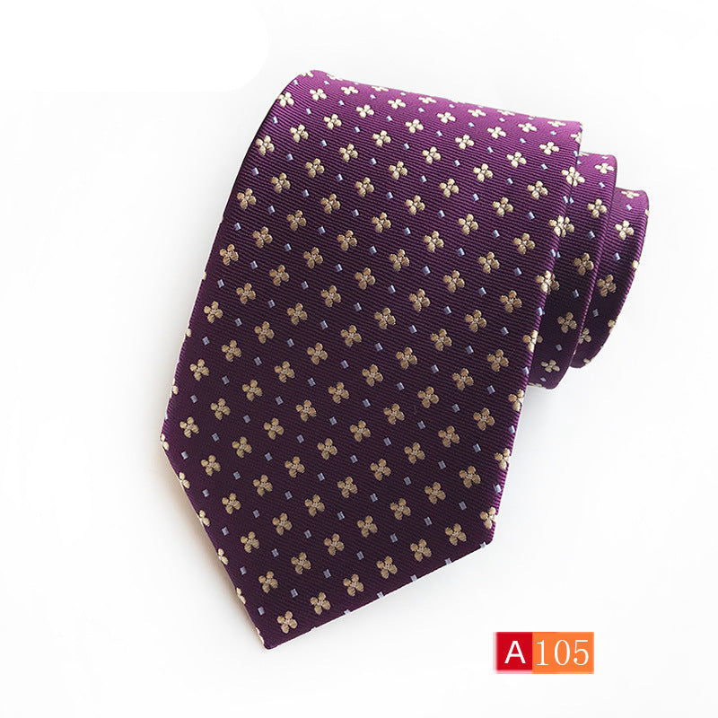 Men’s Polyester Jacquard Bow Tie – Casual & Formal Flower Pattern Arrow Style