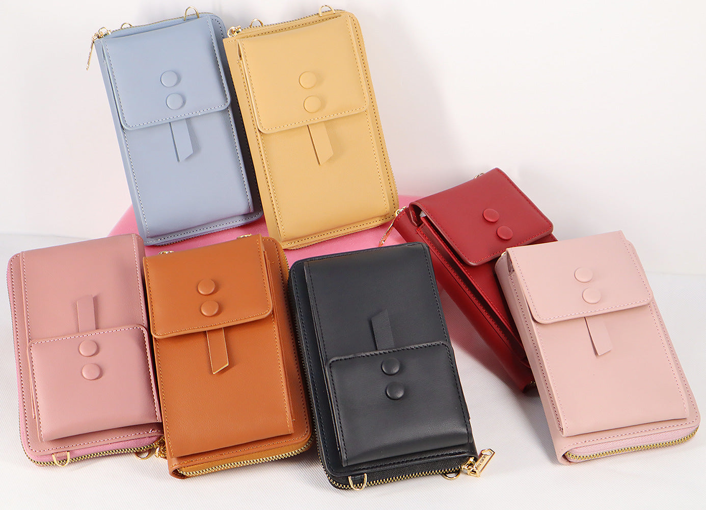 Women's Crossbody Shoulder Bag – Multi-purpose PU Leather Mobile Phone Pannier