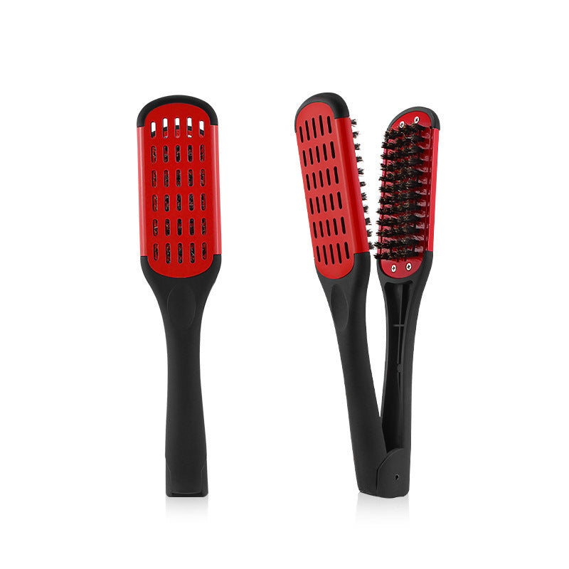 Hairdressing Clamp Comb V-Shaped Bristle Styling Straightener – Professional Salon Hair Styling Tool