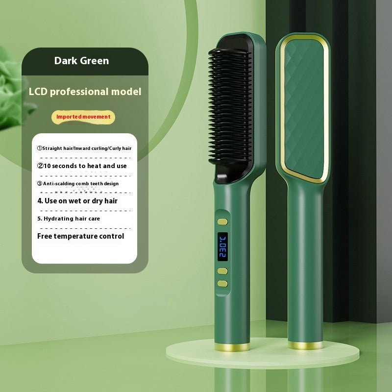 Negative Ion Straight Comb – LCD Hair Straightener Does Not Hurt Hair
