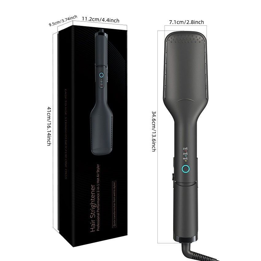 2-in-1 Hair Dryer & Straightener – Multi-functional Wet & Dry Electric Hair Styling Tool