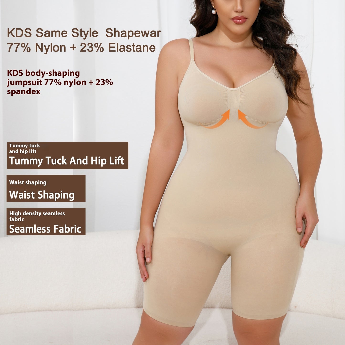 Women’s Seamless Shapewear with Hip Lifting – Tummy Control Waist Slimmer Underwear