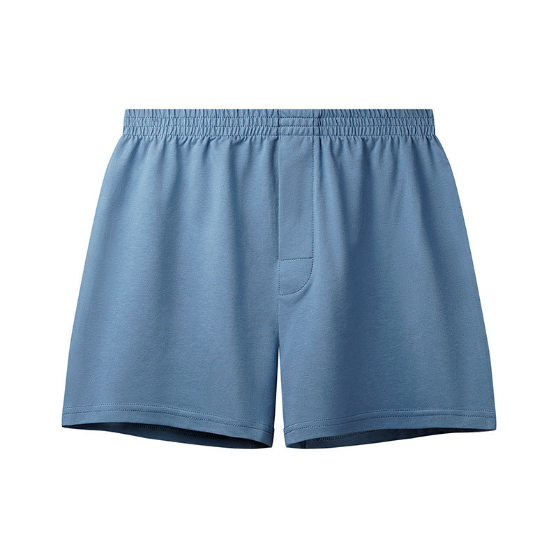 Loose-Fitting Loungewear Men’s Cotton Underwear – Breathable Mid-Waist Boxers