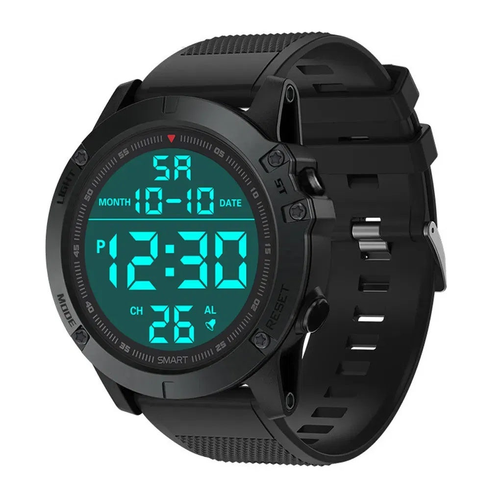 Waterproof Digital Sports Watch – Military Tactical LED Backlight Wristwatch for Men